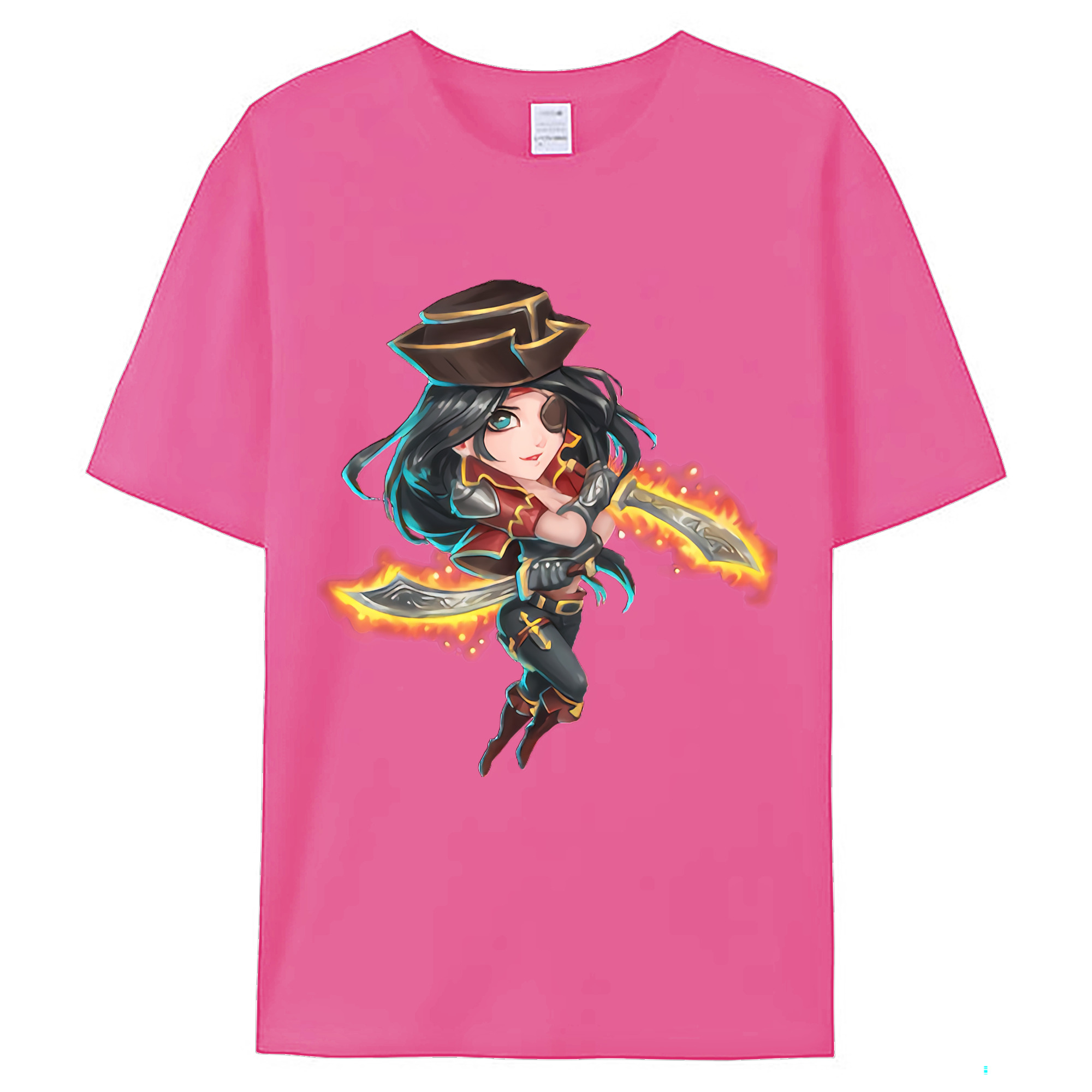 （画像用） リーグ・オブ・レジェンド League of Legends LOL レディースカジュアルプリントTシャツ（綿100％）